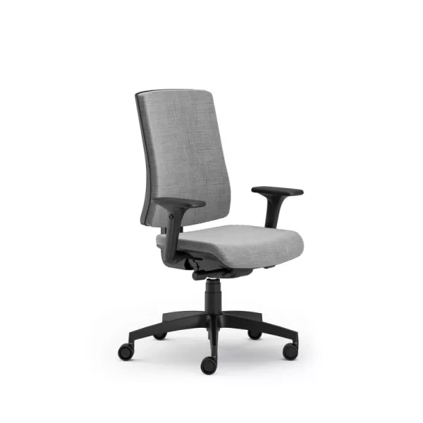 Scaun ergonomic rotativ Pure Black T textil